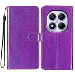 For Xiaomi Redmi Note 14 Pro 4G Wallet Case Glitter Anti-Scratch Leather Phone Cover Stand