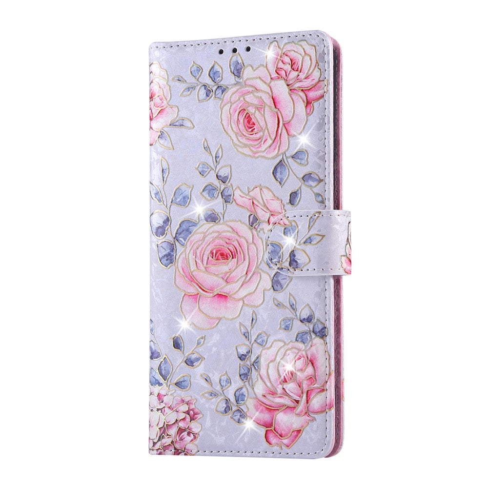 For Xiaomi Redmi Note 14 Pro 5G / Poco X7 5G Case RFID Blocking Flower Leather Phone Cover