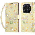 For Xiaomi Redmi Note 14 Pro 5G / Poco X7 5G Case RFID Blocking Flower Leather Phone Cover