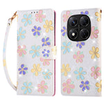 For Xiaomi Redmi Note 14 Pro 5G / Poco X7 5G Case RFID Blocking Flower Leather Phone Cover