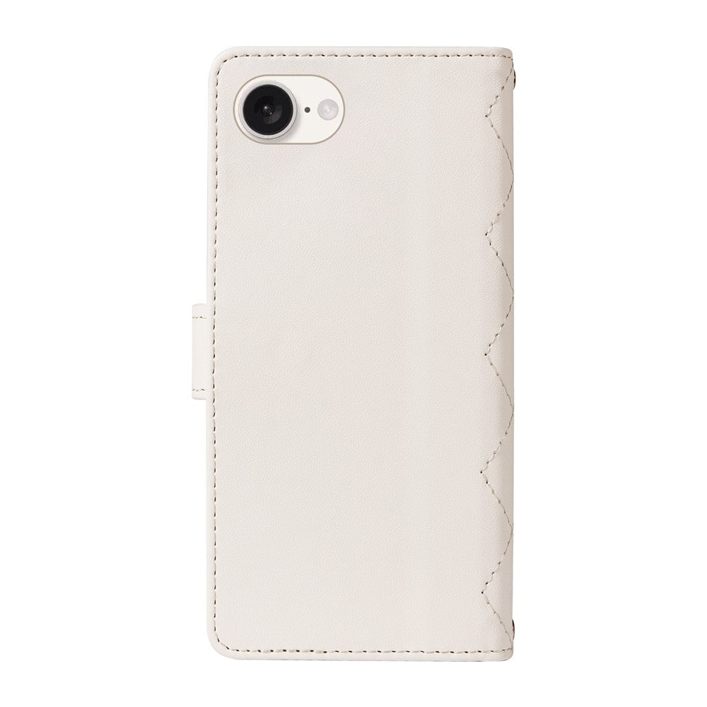 For iPhone 17th / 16th Wallet Case Rhombus Leather Phone Cover