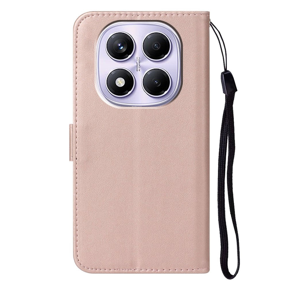 Xiaomi Redmi Note 14 Pro 4G-cover i PU-læder, foldbart mobil-etui, pung og kortholder