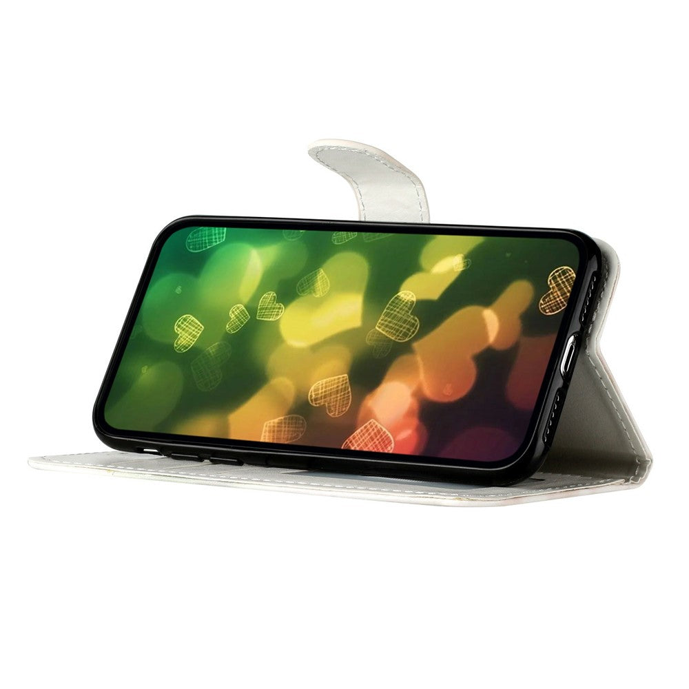 Til iPhone 17e / 16e Pung Etui med Trykt Mønster Design Læder Telefoncover