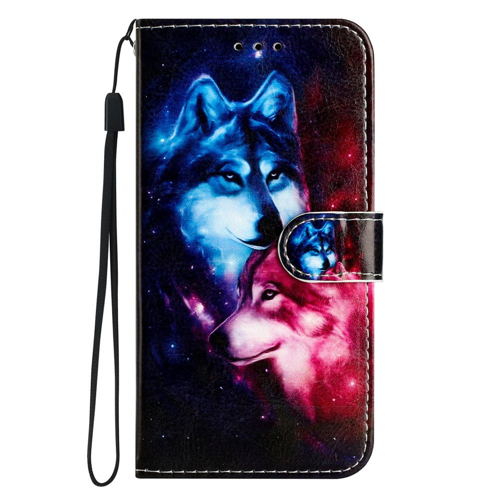 Til iPhone 17e / 16e Pung Etui med Trykt Mønster Design Læder Telefoncover