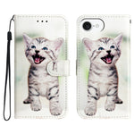 Til iPhone 17e / 16e Pung Etui med Trykt Mønster Design Læder Telefoncover