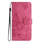 For iPhone 17th / 16th Case Butterfly Design Flip Wallet Leather Phone Cover Skin-Touch