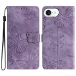For iPhone 17th / 16th Case Butterfly Design Flip Wallet Leather Phone Cover Skin-Touch