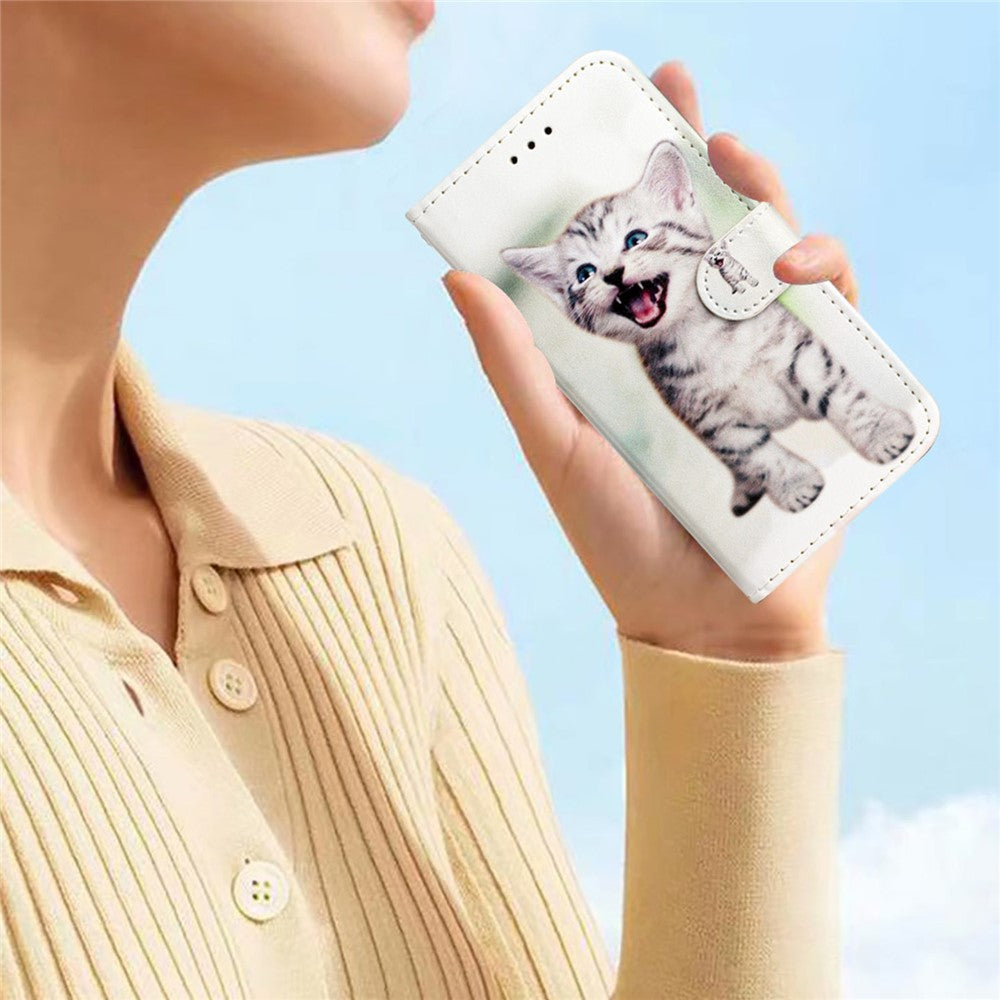 For Xiaomi Redmi Note 14 Pro 4G Wallet Case Printed Pattern Design Leather Phone Cover