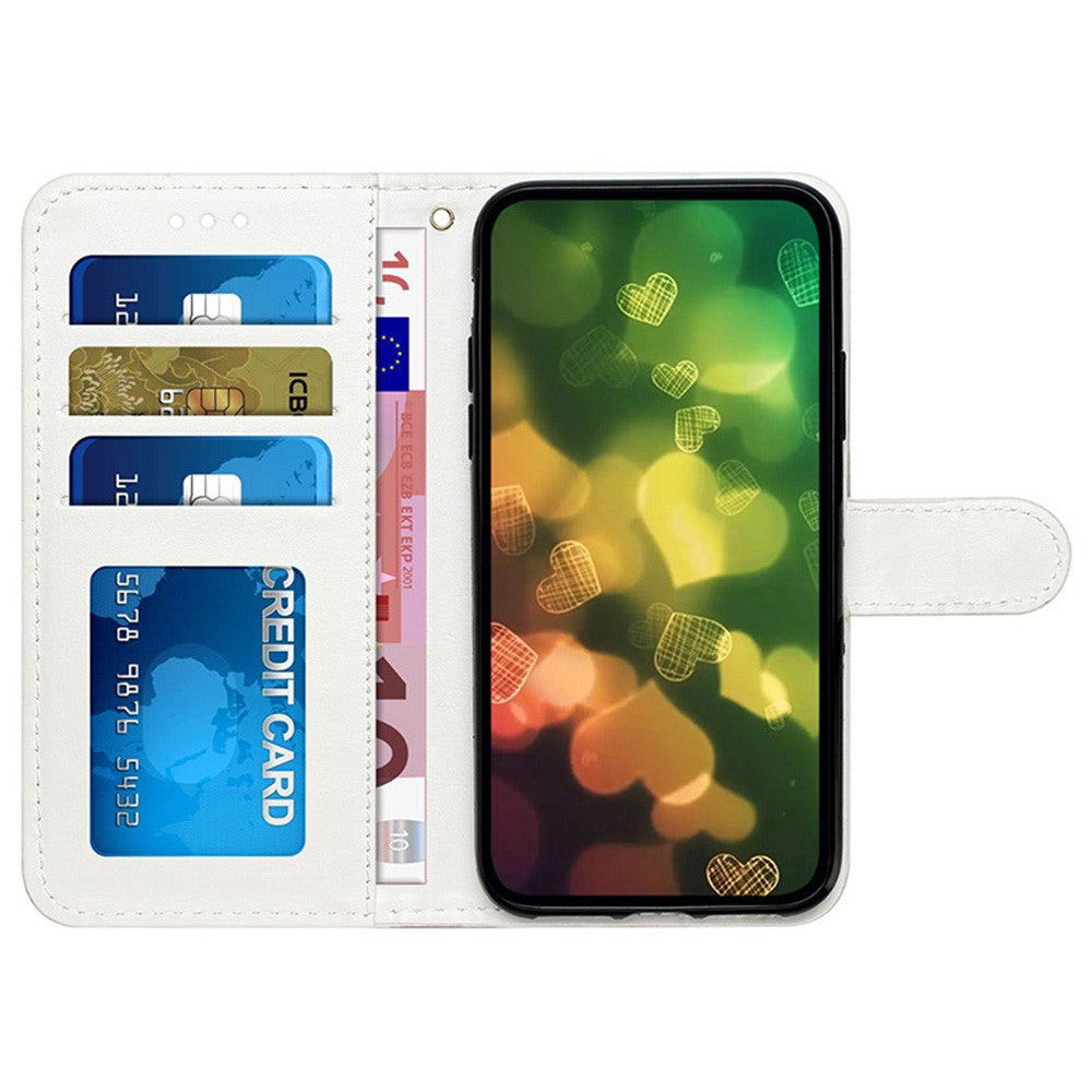 Pungcover til Honor X9c 5G / Magic7 Lite 5G / X60 Pro 5G med trykt mønster i læder