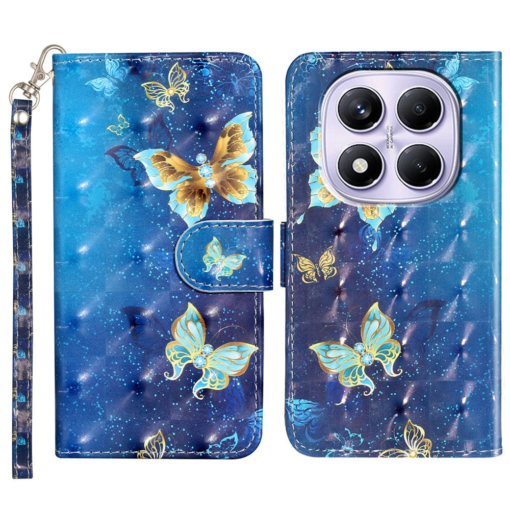 For Xiaomi Redmi Note 14 Pro 4G Wallet Case Pattern Printed Phone Leather Phone Cover