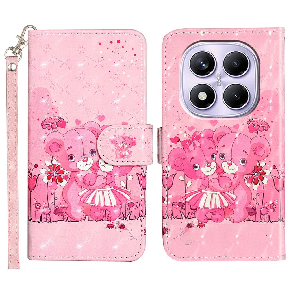 For Xiaomi Redmi Note 14 Pro 4G Wallet Case Pattern Printed Phone Leather Phone Cover