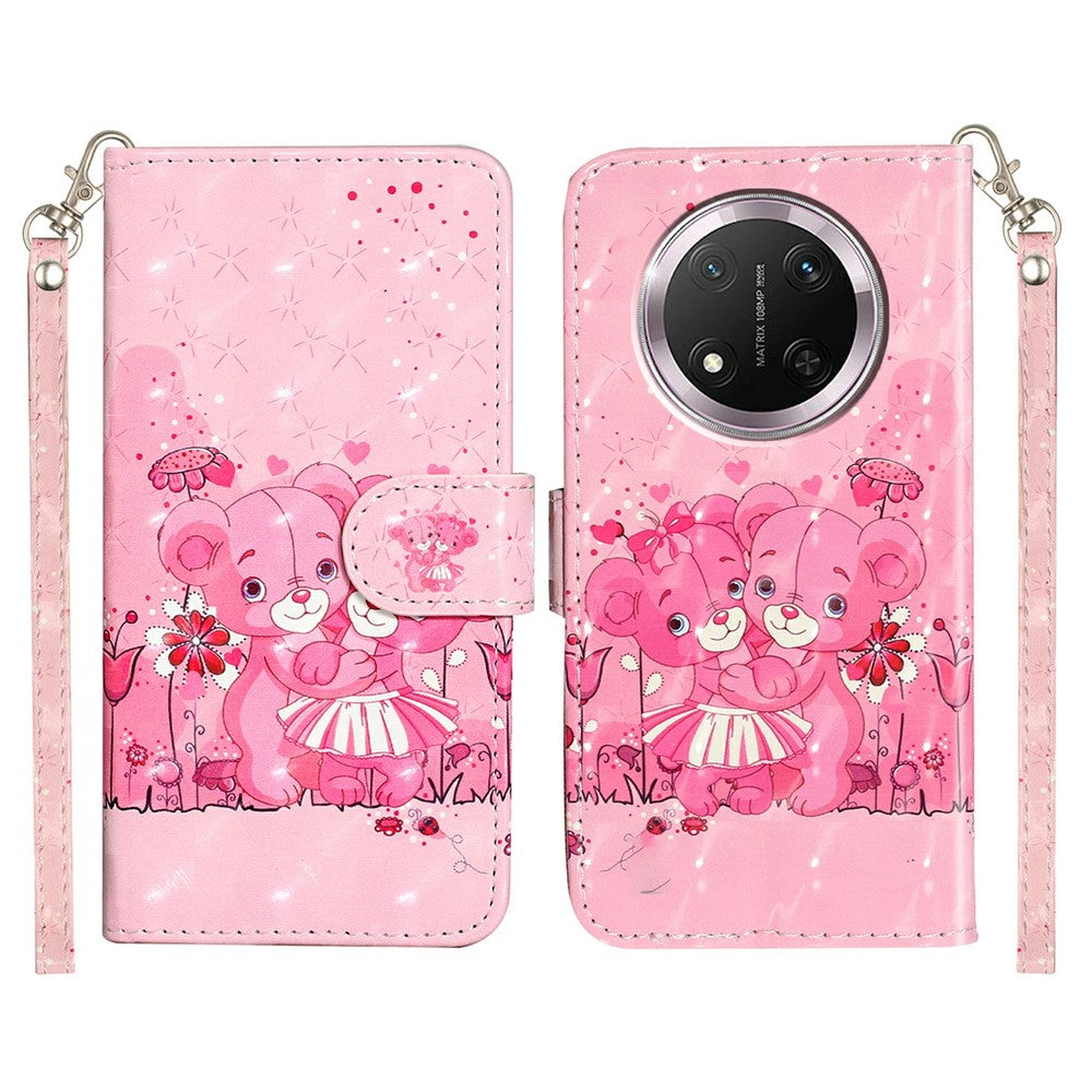 Wallet Case for Honor X9c 5G / Magic7 Lite 5G / X60 Pro 5G 3D Pattern Printed Phone Leather Phone Cover