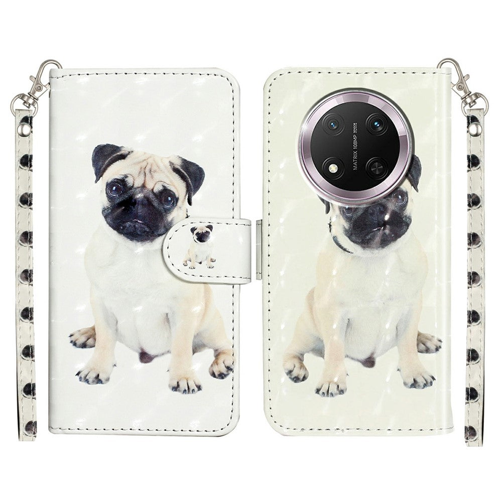 Wallet Case for Honor X9c 5G / Magic7 Lite 5G / X60 Pro 5G 3D Pattern Printed Phone Leather Phone Cover
