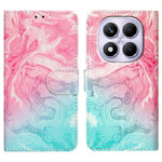 For Xiaomi Redmi Note 14 Pro 4G Case Marble Painted Wallet Stand Folio Leather Cover with Flip Design