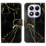 For Xiaomi Redmi Note 14 Pro 4G Case Marble Painted Wallet Stand Folio Leather Cover with Flip Design