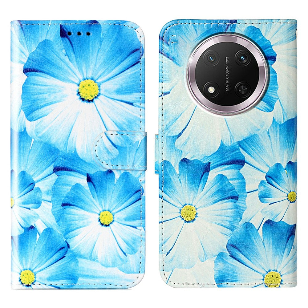 Stand Case for Honor X9c 5G / Magic7 Lite 5G / X60 Pro 5G Cover Marble Painted Leather Wallet Phone Shell