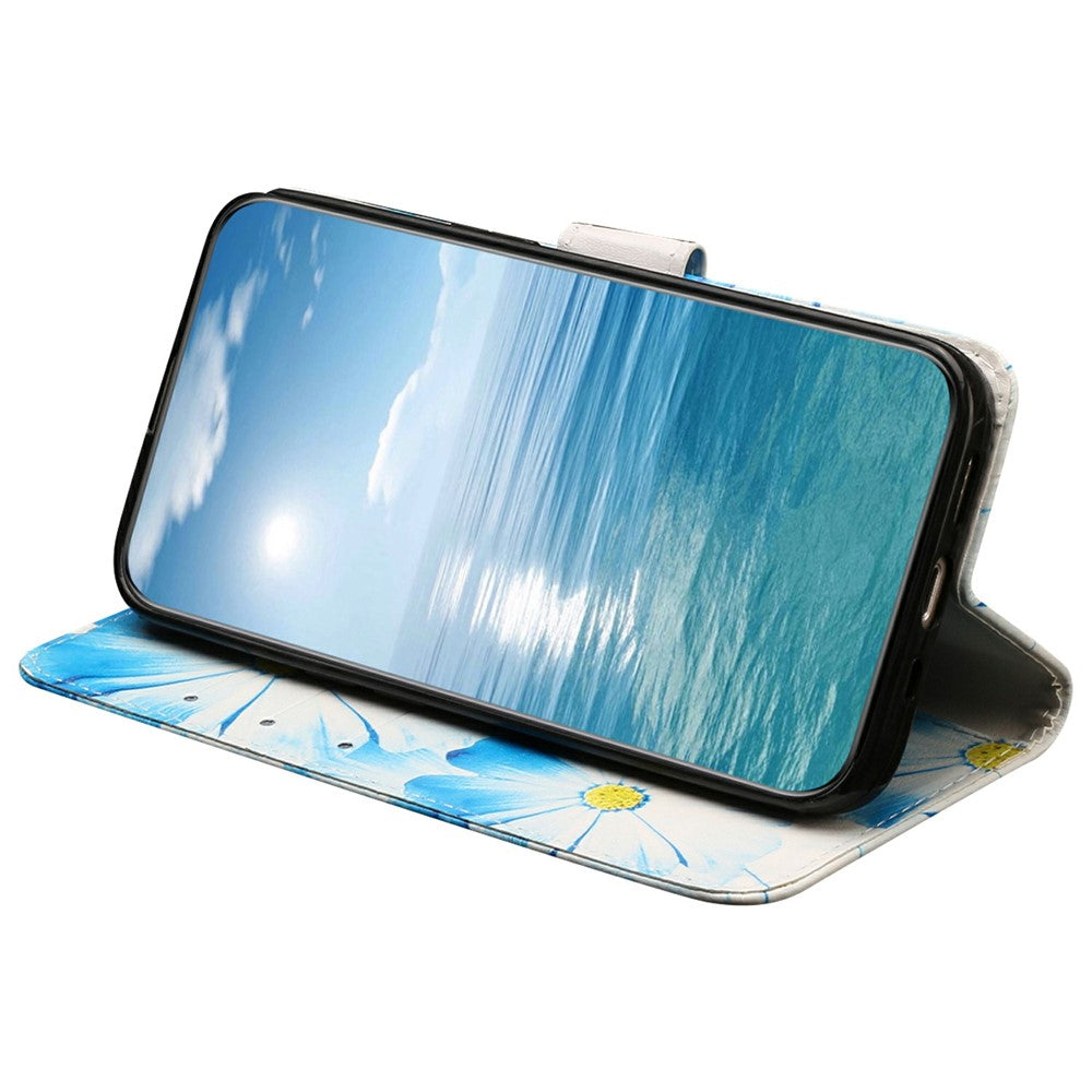 Etui med stativ til Honor X9c 5G / Magic7 Lite 5G / X60 Pro 5G cover marmormalet læderpung telefoncover