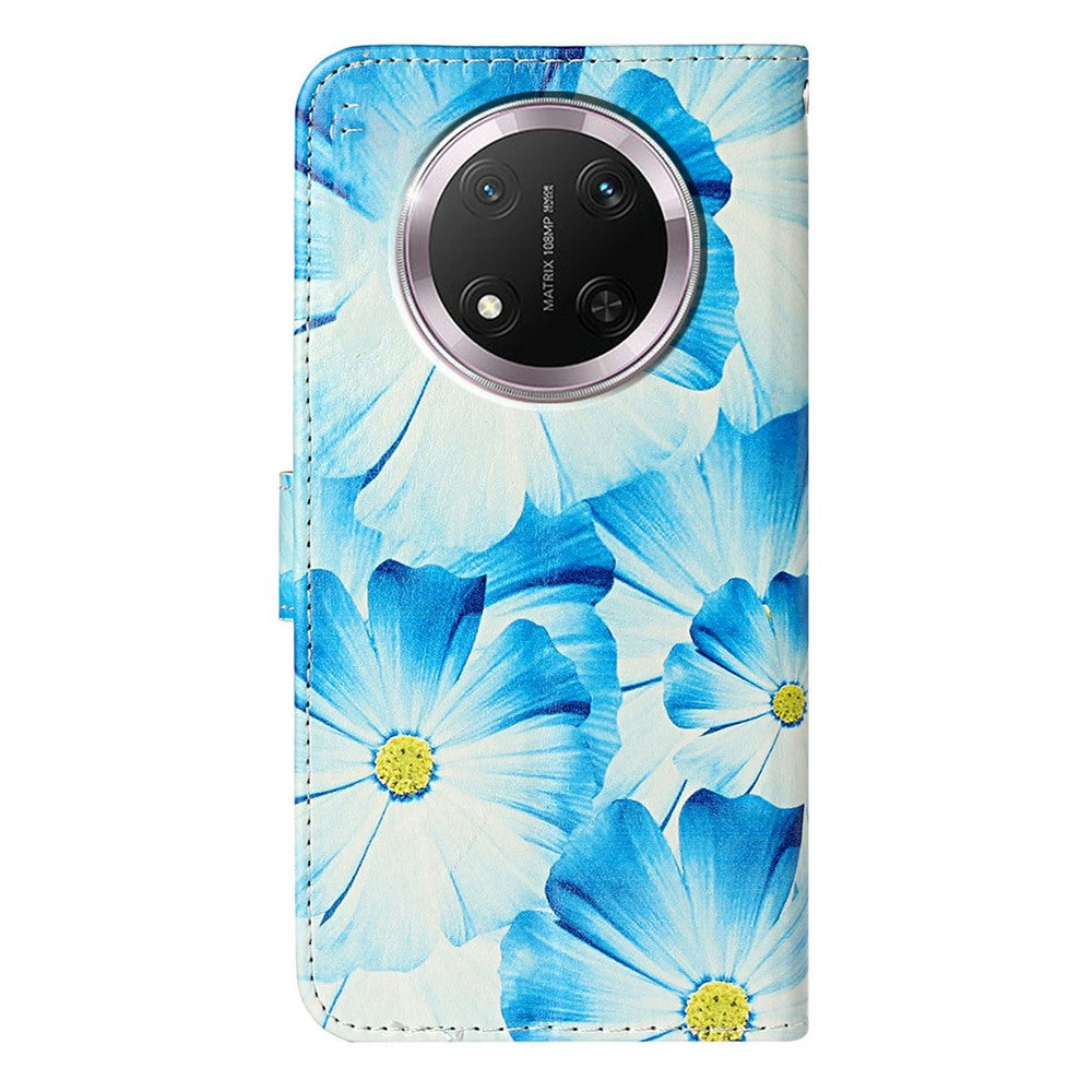 Etui med stativ til Honor X9c 5G / Magic7 Lite 5G / X60 Pro 5G cover marmormalet læderpung telefoncover