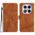 For Xiaomi Redmi Note 14 Pro 4G Case Flip Leather Retro Phone Cover Lines Imprinted