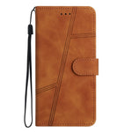 For Xiaomi Redmi Note 14 Pro 4G Case Flip Leather Retro Phone Cover Lines Imprinted