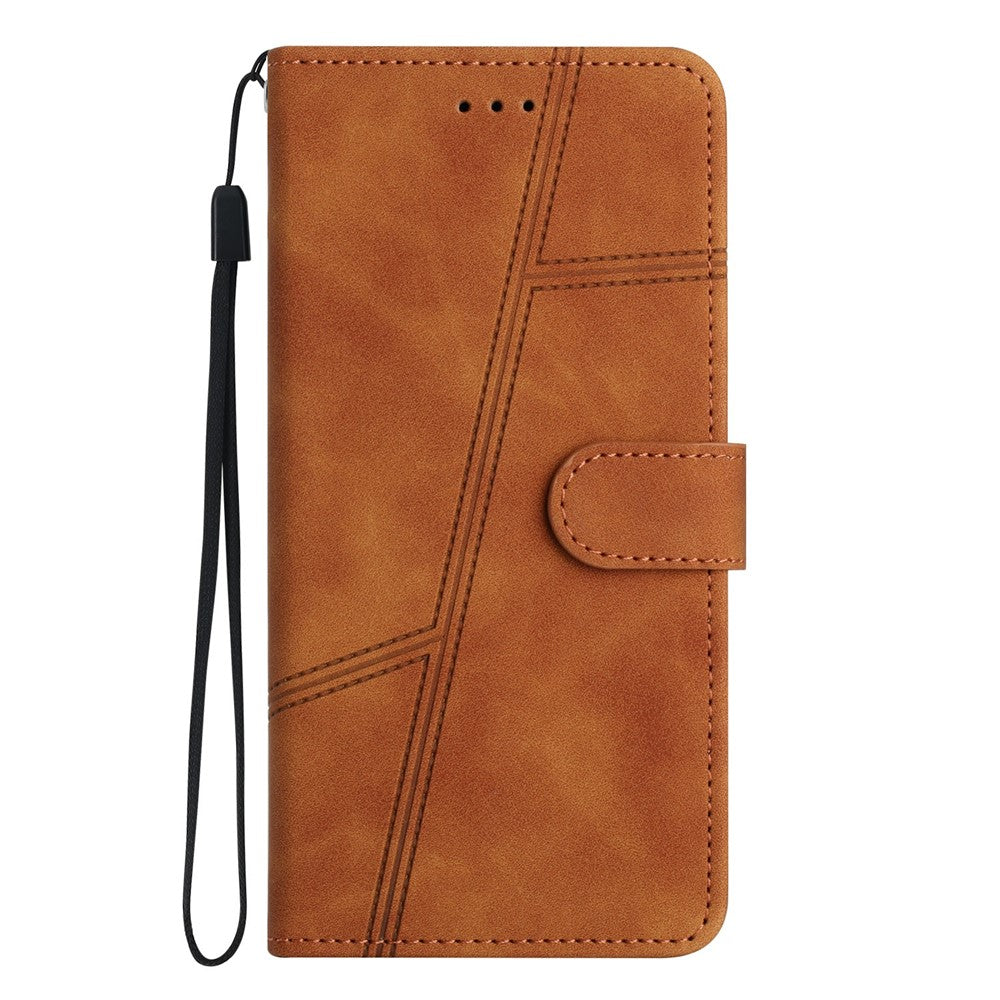 For Xiaomi Redmi Note 14 Pro 4G Case Flip Leather Retro Phone Cover Lines Imprinted