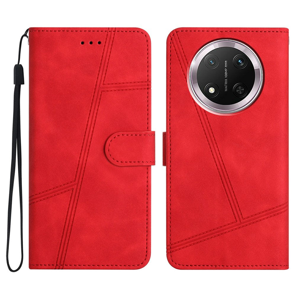 Phone Case For Honor X9c 5G / Magic7 Lite 5G / X60 Pro 5G Flip Leather Retro Cover Lines Imprinted