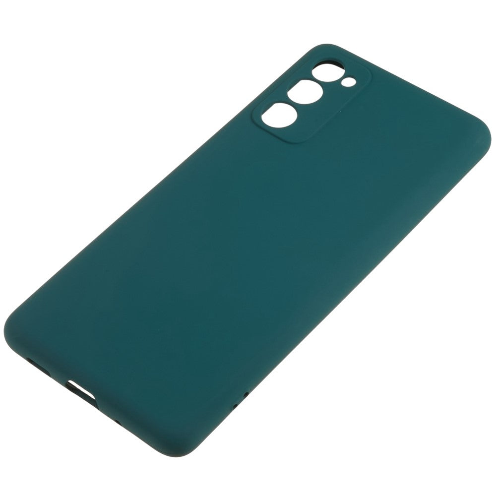 For Samsung Galaxy S20 FE 4G / FE 5G / S20 Lite / S20 FE 2022 TPU Phone Case Liquid Silicone Texture 2.0mm Thick Anti-Scratch Cover