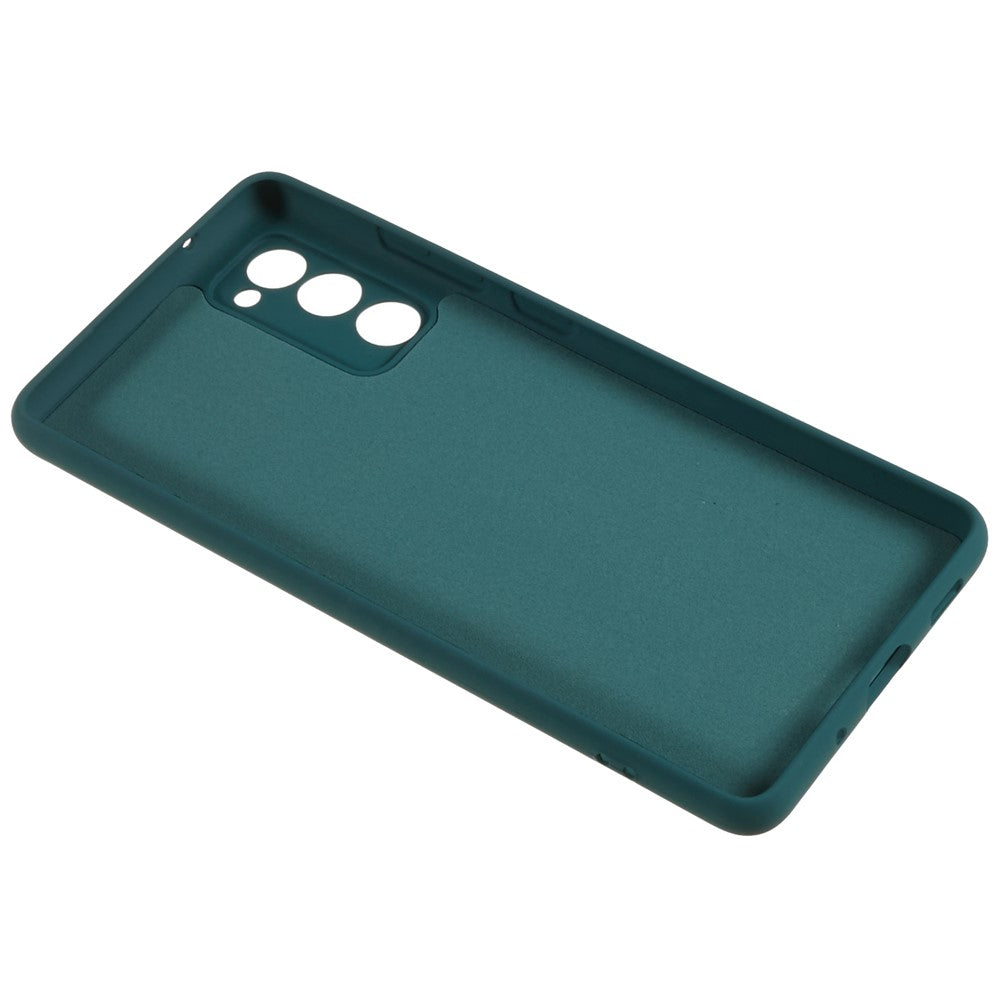 For Samsung Galaxy S20 FE 4G / FE 5G / S20 Lite / S20 FE 2022 TPU Phone Case Liquid Silicone Texture 2.0mm Thick Anti-Scratch Cover