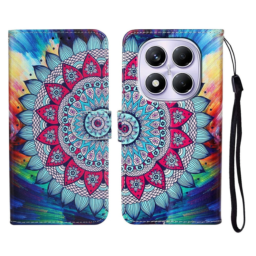 For Xiaomi Redmi Note 14 Pro 4G Case Pattern Leather Wallet Phone Cover