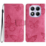For Xiaomi Redmi Note 14 Pro 4G Case Butterfly Design Flip Wallet Leather Phone Cover Skin-Touch