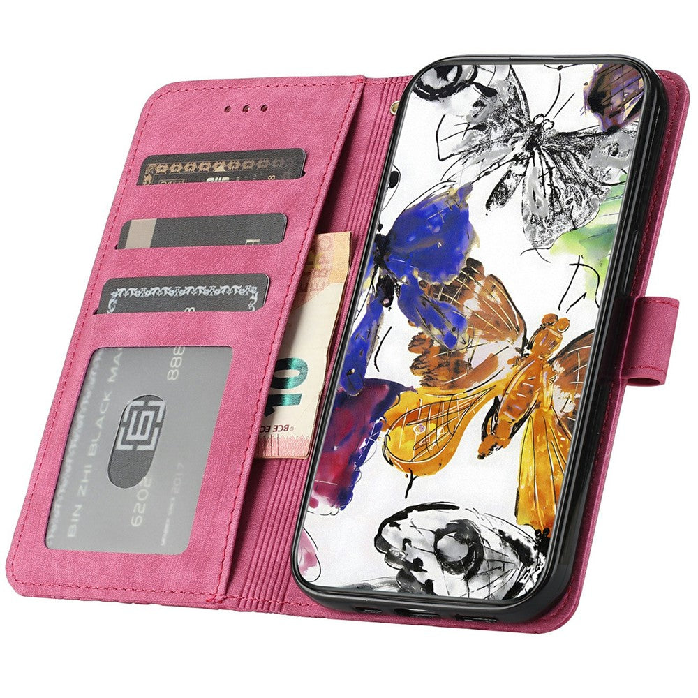 For Xiaomi Redmi Note 14 Pro 4G Case Butterfly Design Flip Wallet Leather Phone Cover Skin-Touch