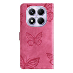 For Xiaomi Redmi Note 14 Pro 4G Case Butterfly Design Flip Wallet Leather Phone Cover Skin-Touch