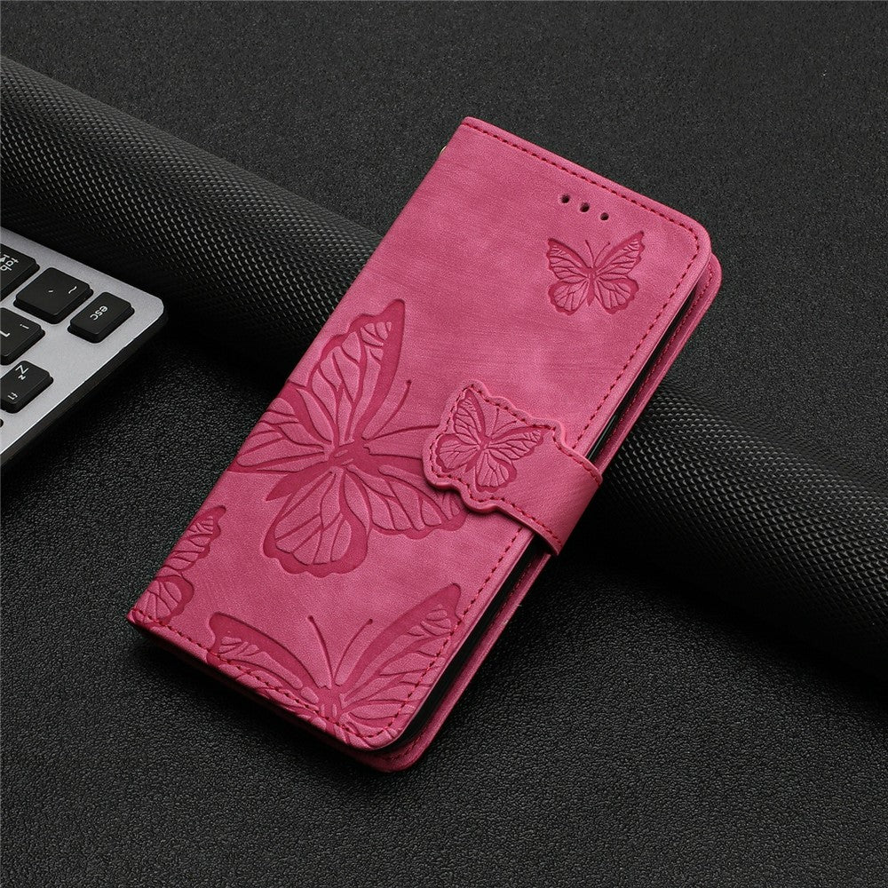 For Xiaomi Redmi Note 14 Pro 4G Case Butterfly Design Flip Wallet Leather Phone Cover Skin-Touch