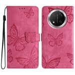Phone Case For Honor X9c 5G / Magic7 Lite 5G / X60 Pro 5G Butterfly Design Flip Wallet Leather Cover Skin-Touch