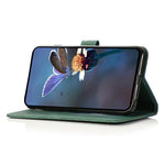 For Google Pixel 9a Cover Color Splicing Wallet Stand Leather Phone Case with Wrist Strap