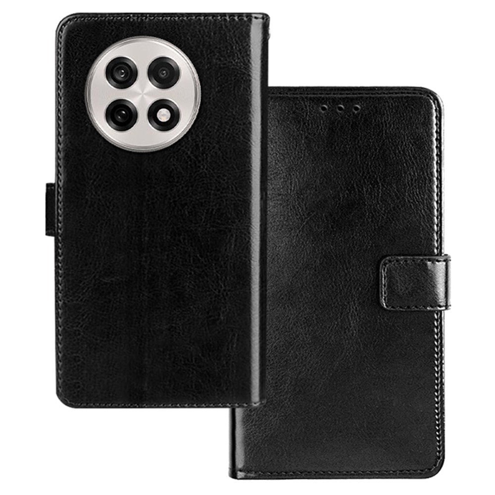 IDEWEI For OnePlus 13R 5G Case Wallet Leather Phone Cover Crazy Horse Texture