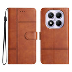 For Xiaomi Redmi Note 14 Pro 4G Case Line Imprinted PU Leather Wallet Phone Cover
