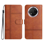 Wallet Case for Honor X9c 5G / Magic7 Lite 5G / X60 Pro 5G Line Imprinted PU Leather Phone Cover