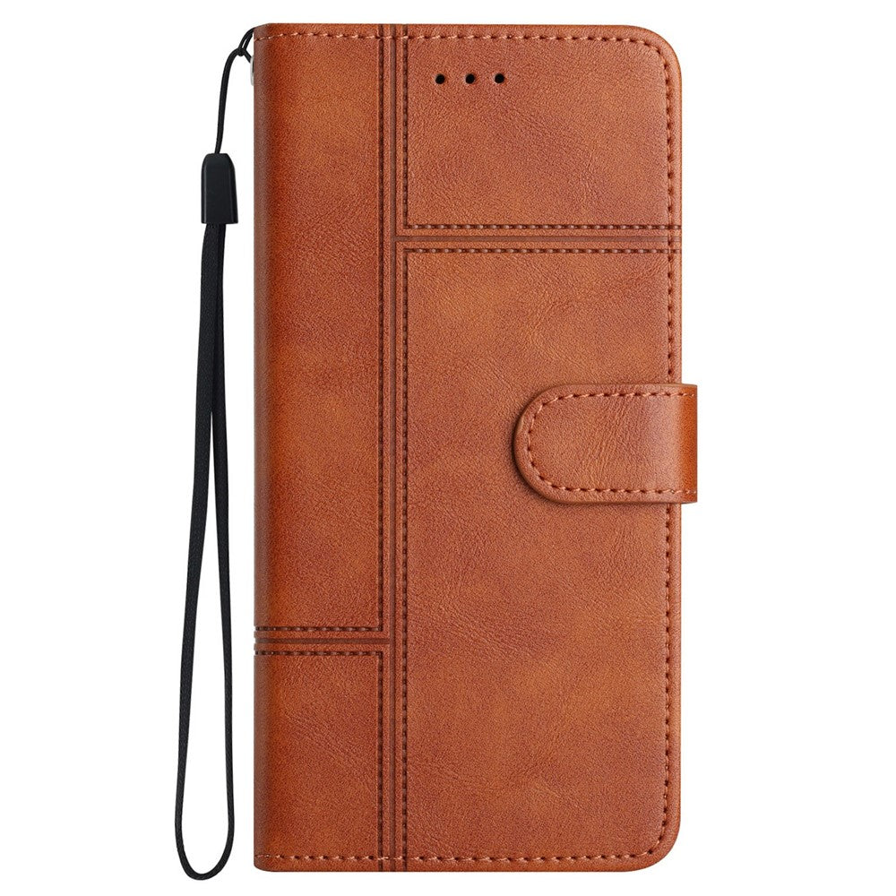 Wallet Case for Honor X9c 5G / Magic7 Lite 5G / X60 Pro 5G Line Imprinted PU Leather Phone Cover