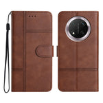 Wallet Case for Honor X9c 5G / Magic7 Lite 5G / X60 Pro 5G Line Imprinted PU Leather Phone Cover