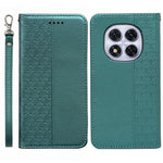 For Xiaomi Redmi Note 14 Pro 4G Wallet Phone Case Checkered Pattern Imprint Leather Flip Cover with Wrist Strap