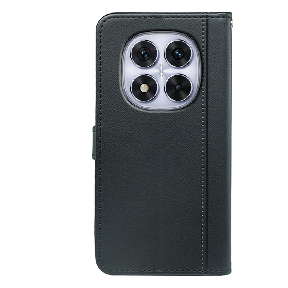 For Xiaomi Redmi Note 14 Pro 4G Wallet Case Magnetic Snap Leather Phone Cover with Strap