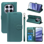 For Xiaomi Redmi Note 14 Pro 4G Wallet Case Magnetic Snap Leather Phone Cover with Strap
