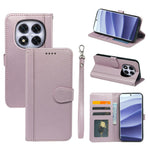 For Xiaomi Redmi Note 14 Pro 4G Wallet Case Magnetic Snap Leather Phone Cover with Strap