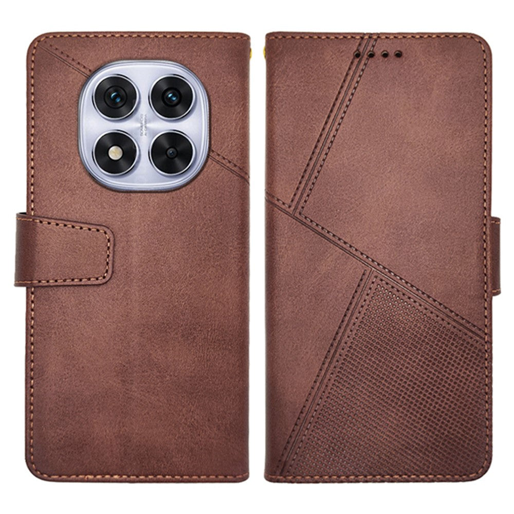 IDEWEI For Xiaomi Redmi Note 14 Pro 4G Case Leather Wallet Phone Cover Stand Calf Texture