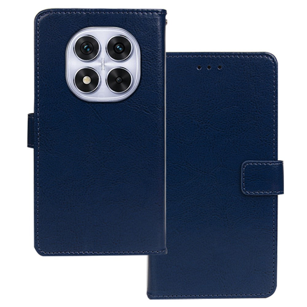 IDEWEI For Xiaomi Redmi Note 14 Pro 4G Case Wallet Leather Phone Cover Crazy Horse Texture