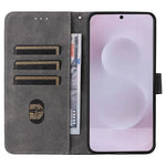 Til Samsung Galaxy S25 Edge cover med pung RFID-blokerende PU-læder og stativfunktion