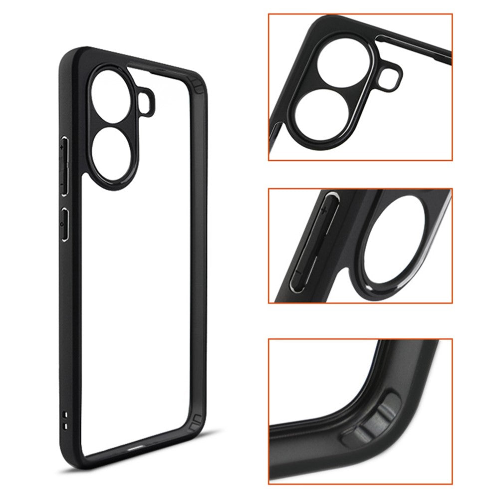 For Xiaomi Poco X7 Pro 5G  /  Redmi Turbo 4 5G Case Shockproof PC + TPU Clear Back Phone Cover