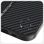 ABEEL-etui til iPhone 17e / 16e kompatibelt med MagSafe, slankt mobilcover af PC, TPU, aluminiumslegering og PU-læder