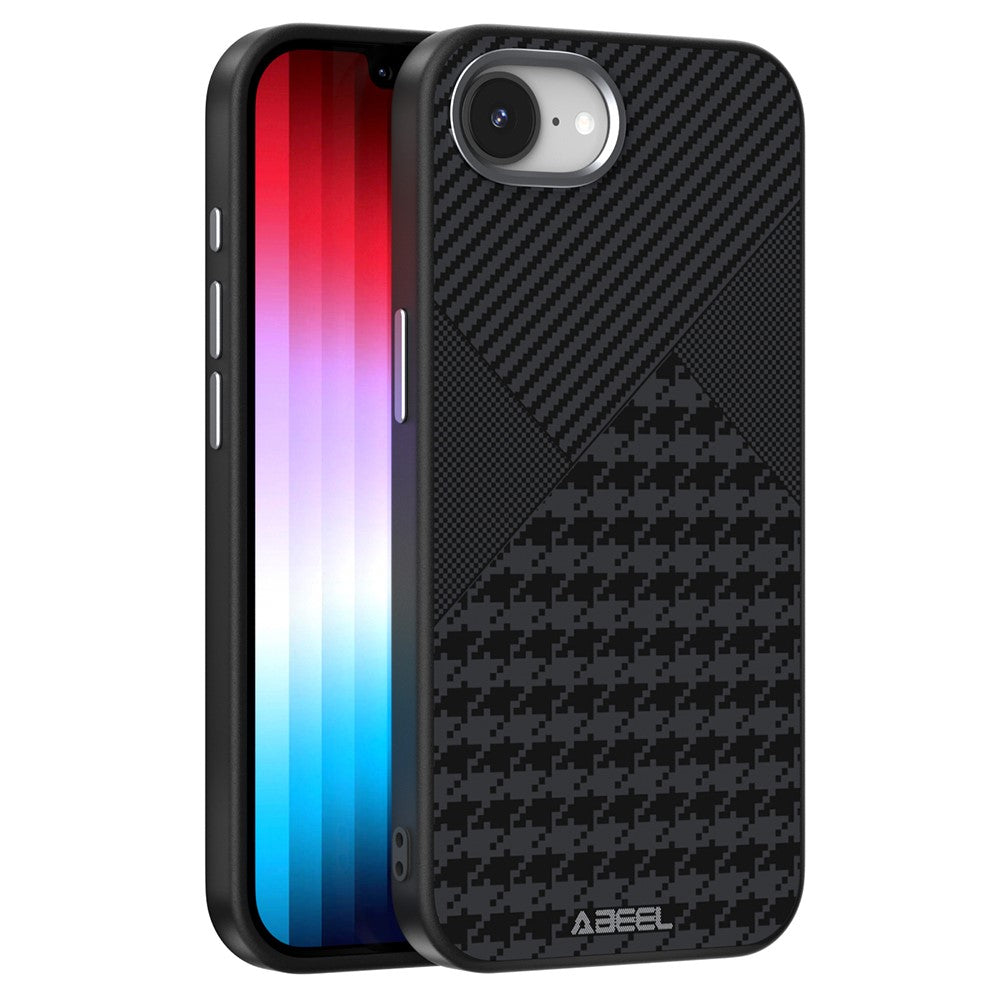 ABEEL For iPhone 17e / 16e Case Compatible with MagSafe PC TPU Aluminum Alloy PU Phone Back Cover